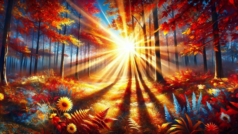 Autumn Sunburst wallpaper
