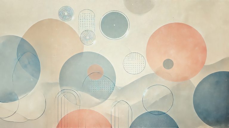 Faded Geometric Harmony wallpaper