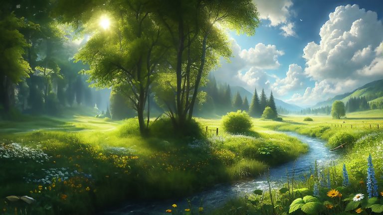 Tranquil Meadows wallpaper